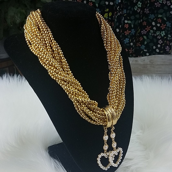 Fashion Jewelry, Gold plated rope necklace - Picture 2 of 4